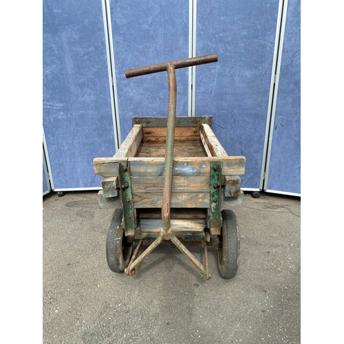 346 - Wooden utility cart / trolley / wagon.

See images for dimensions.