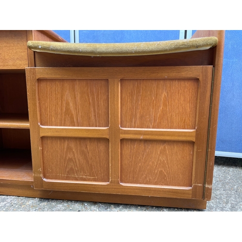 347 - Mid Century Nathan Teak Telephone Seat / Table - 37cm x 57cm x 91cm