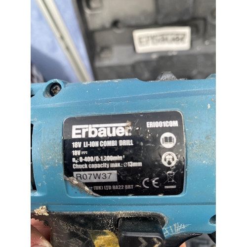 375 - Wickes 1200W router and cordless Erbauer drill
