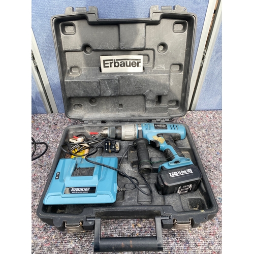 375 - Wickes 1200W router and cordless Erbauer drill