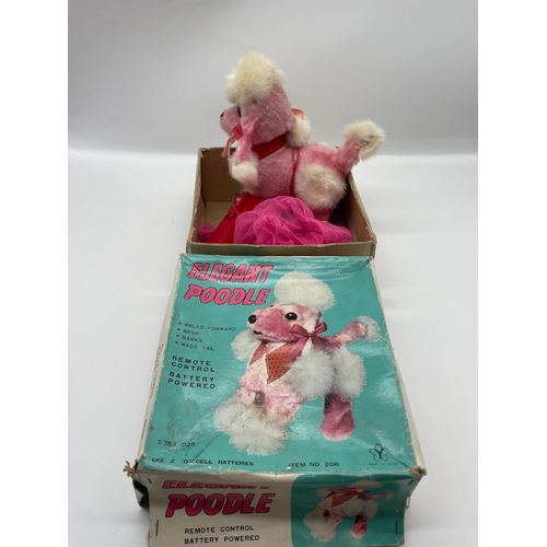 9 - Vintage Elegant Poodle Remote Control Toy in box