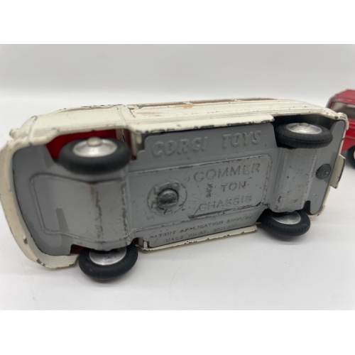 16 - Dinky Toys - Superior Criterion, Daimler, Nash Rambler Fire + Corgi Toys Commer Ambulance