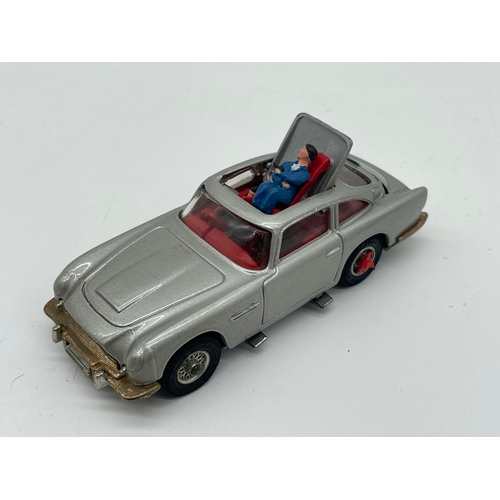 28 - Vintage Corgi Toys Man from U.N.C.L.E Oldsmobile Super 88 + James Bond  Aston Martin DB5