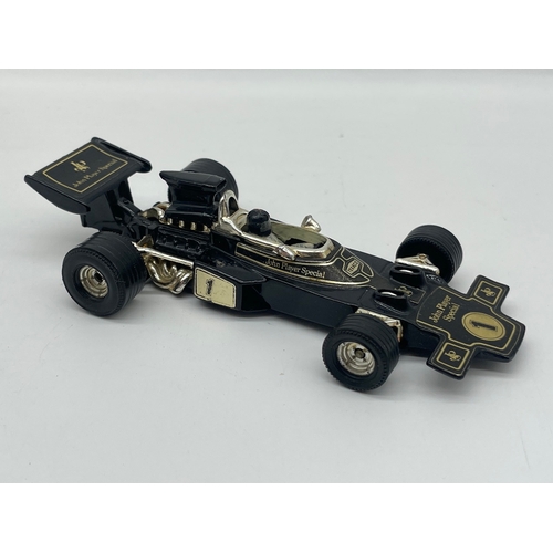 29 - Vintage Boxed Corgi 151 Yardley McLaren m19a Formula 1 + John Player Special whizz Wheels by Corgi