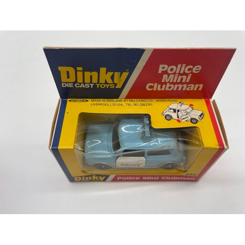 32 - Vintage Boxed Dinky 255 Police Mini Clubman