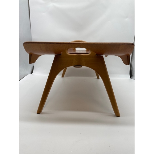 64 - Mid Century Teak / Afromosia Folding Butlers Tray