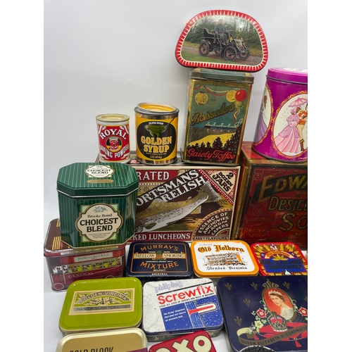 65 - Large quantity of vintage advertisement tins c1930's-1980's