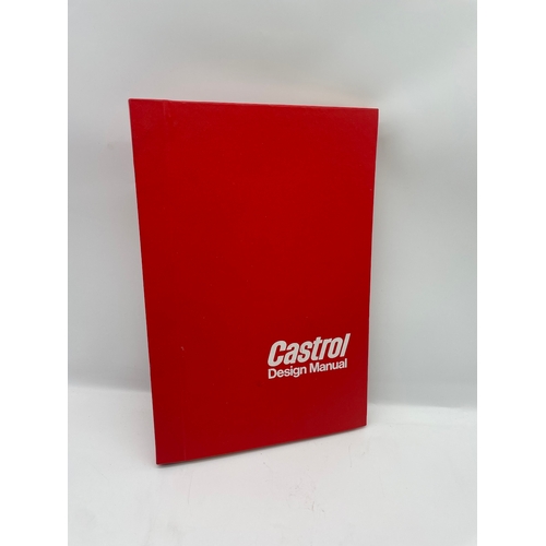 66 - Rare Vintage Castrol Design Manual - fine collection of designs of the castle logo and livery throug... 