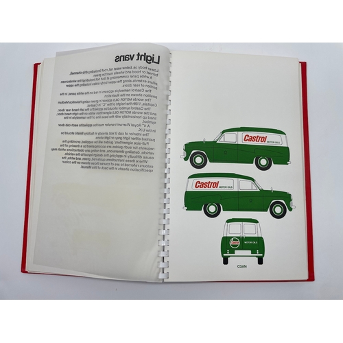 66 - Rare Vintage Castrol Design Manual - fine collection of designs of the castle logo and livery throug... 