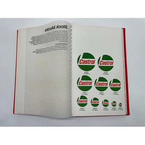 66 - Rare Vintage Castrol Design Manual - fine collection of designs of the castle logo and livery throug... 