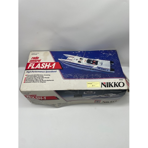 33 - Boxed Nikko Flash 1 RC Boat