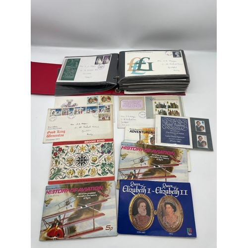 69 - Collection of First Day Cover stamps sets + Complete Brooke Bond / PG Tips card albums