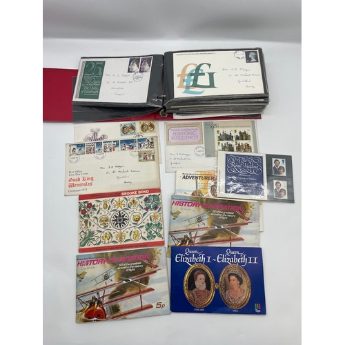 69 - Collection of First Day Cover stamps sets + Complete Brooke Bond / PG Tips card albums