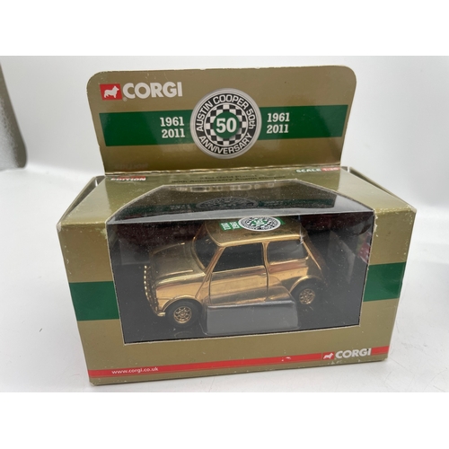 41 - Lot of 3 Corgi Minis - London 2 Brighton 2019 Limited Edition 176/200 , Gold plated 50th anniversary... 