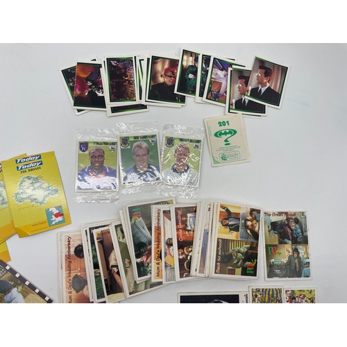 75 - Collection of 1990's PG Tips cards, Merlin Football stickers, Batman Stickers, Weetbix Cards