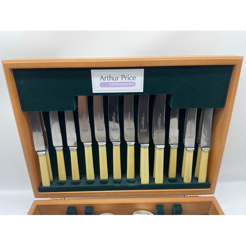 77 - Part complete Arthur Price Silver Plated Cutlery Services in Case