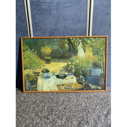 436 - Framed Claude Monet poster