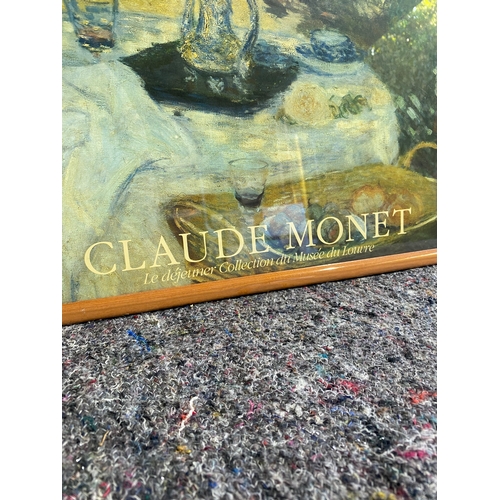 436 - Framed Claude Monet poster