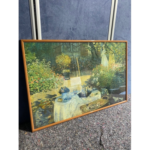 436 - Framed Claude Monet poster