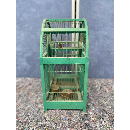 82 - Lovely retro bird cage. 

Dimensions 14.5