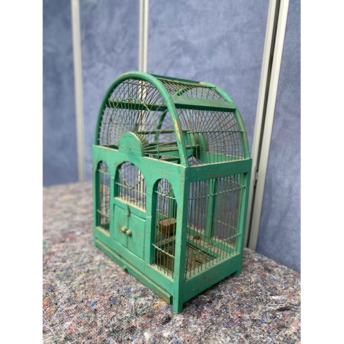 82 - Lovely retro bird cage. 

Dimensions 14.5