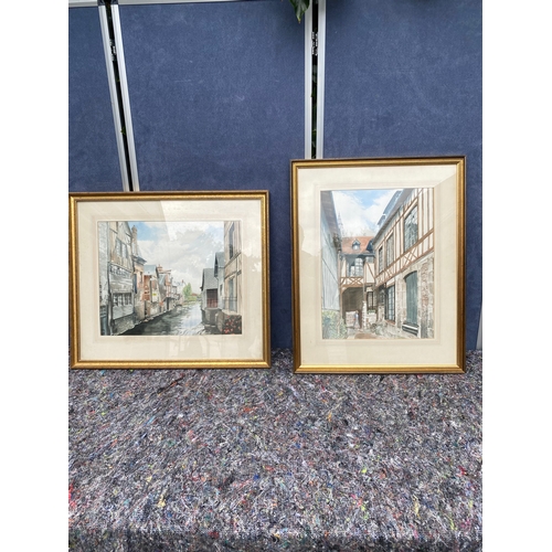 388 - Two beautiful scenic signed water colours.