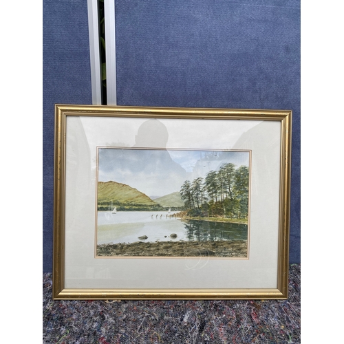 392 - Three signed scenic water colours. 

Dimensions of largest in images for reference.