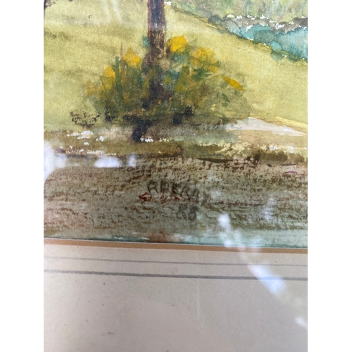 400 - A trio of signed water colours by R.Perry