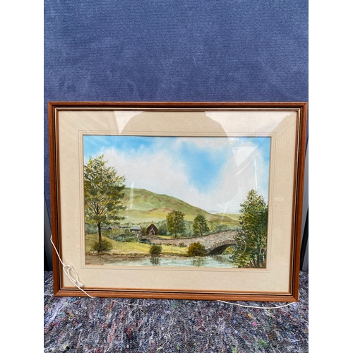 400 - A trio of signed water colours by R.Perry