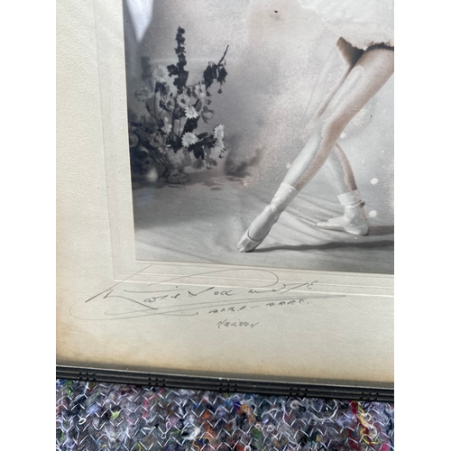 409 - A signed print of a young ballerina 

Dimensions - 8