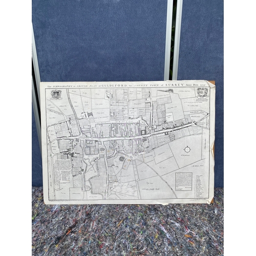 415 - Vintage ground plan of Guildford. 

Dimensions - 30