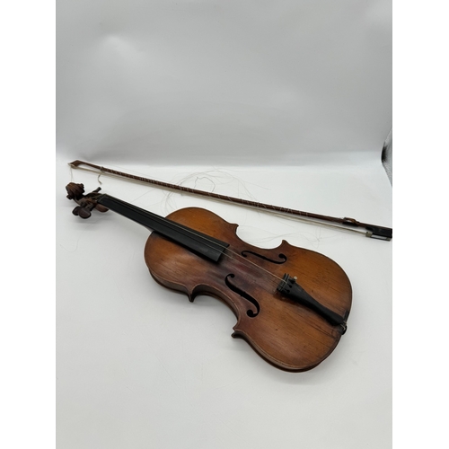 61 - 18th Century Violin by Charles & Samuel Thompson, London 1785 A/F