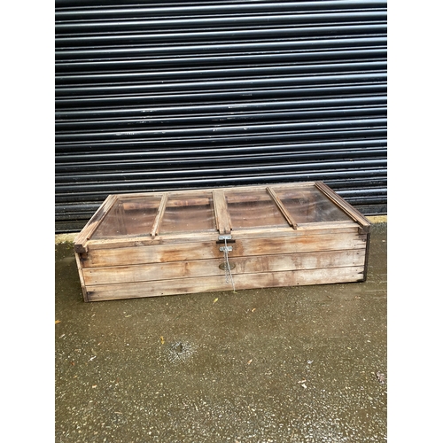 151 - Western red cedar wooden cold frame/bed planter box by C H Whitehouse LTD

Dimensions - 52.5