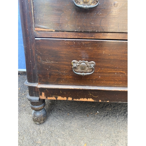 152 - Vintage Two over three chest of drawers