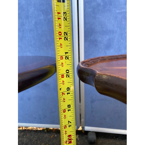 155 - Two small tables.

See images for dimensions.