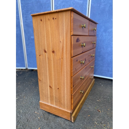 158 - Pine two over four chest of drawers. 

Dimensions - 35