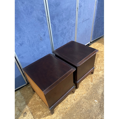 177 - A matching pair of bedside tables by Stag

Dimensions - 21