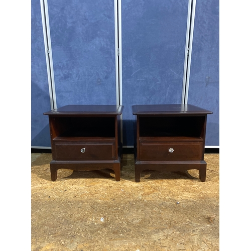 177 - A matching pair of bedside tables by Stag

Dimensions - 21