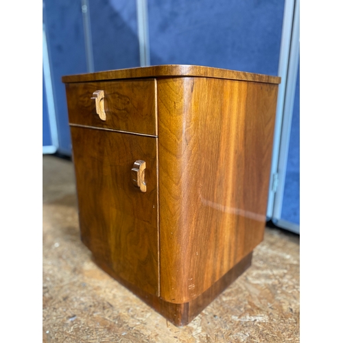 181 - Interesting retro bedside table/cabinet

Dimensions - 16