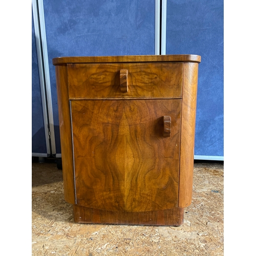 181 - Interesting retro bedside table/cabinet

Dimensions - 16