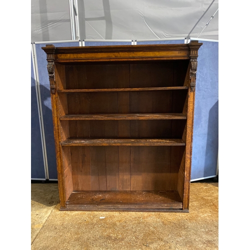 199 - Large antique mahogany book case. 

Dimensions - 56.5