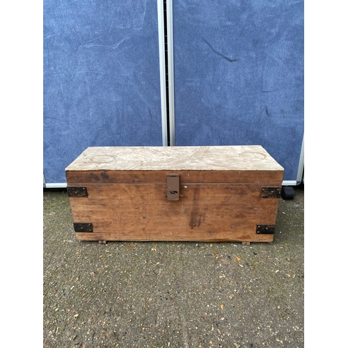 245 - Vintage wooden tool box. 

Dimensions - 27