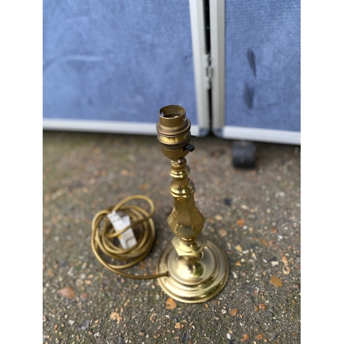 251 - Small brass table lamp