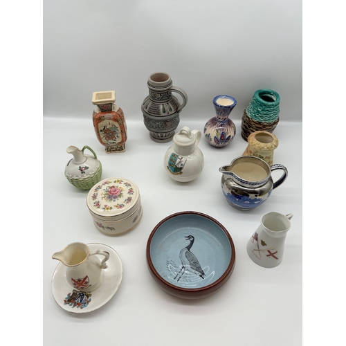 7 - Quantity of various 20th century ceramics