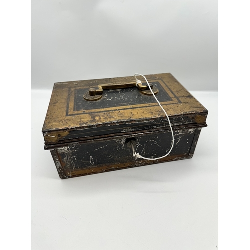 12 - Antique Hobbs & Co Strong Box