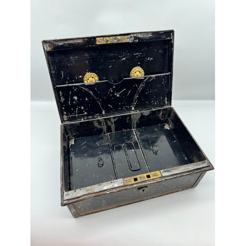 12 - Antique Hobbs & Co Strong Box