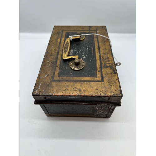 12 - Antique Hobbs & Co Strong Box