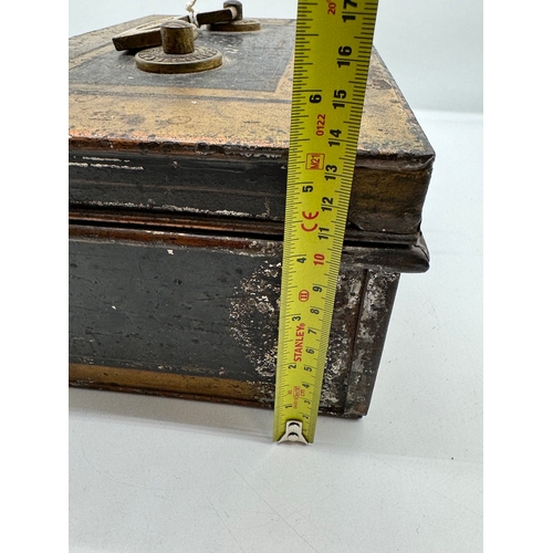 12 - Antique Hobbs & Co Strong Box