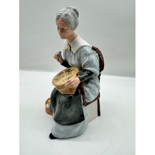 30 - Royal Doulton Embroidering HN 2855 Figurine