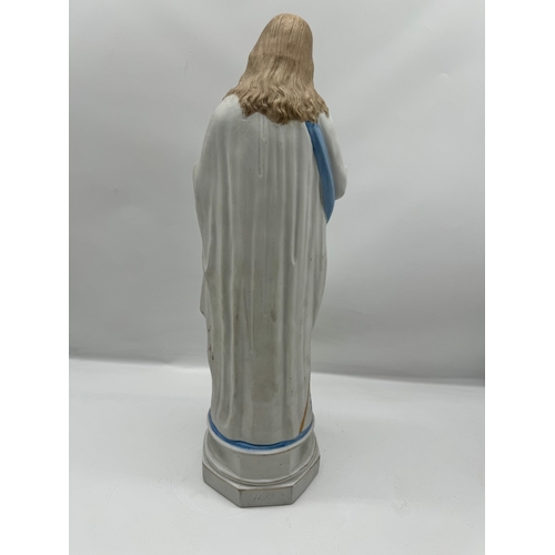 42 - 20th Century Ceramic Figure of Jesus Christ -45cm